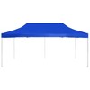 vidaXL Party Tent Blue 310 g/m² Oxford fabric with PVC coating 19.7x9.8 ft - 3 of 4