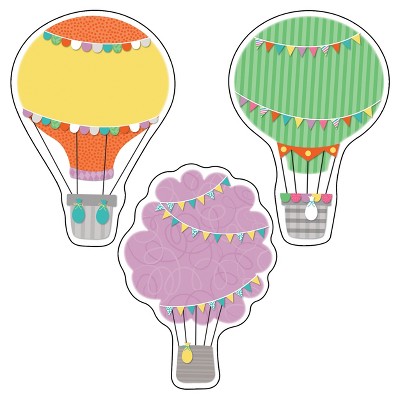 Carson Dellosa Education Up and Away Hot Air Balloons Cutouts (36 cut-outs)