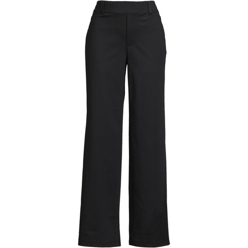 Lands' End School Uniform Women's Plus Size Starfish Mid Rise Straight Leg  Elastic Waist Pull On Pants - 3x - Black : Target