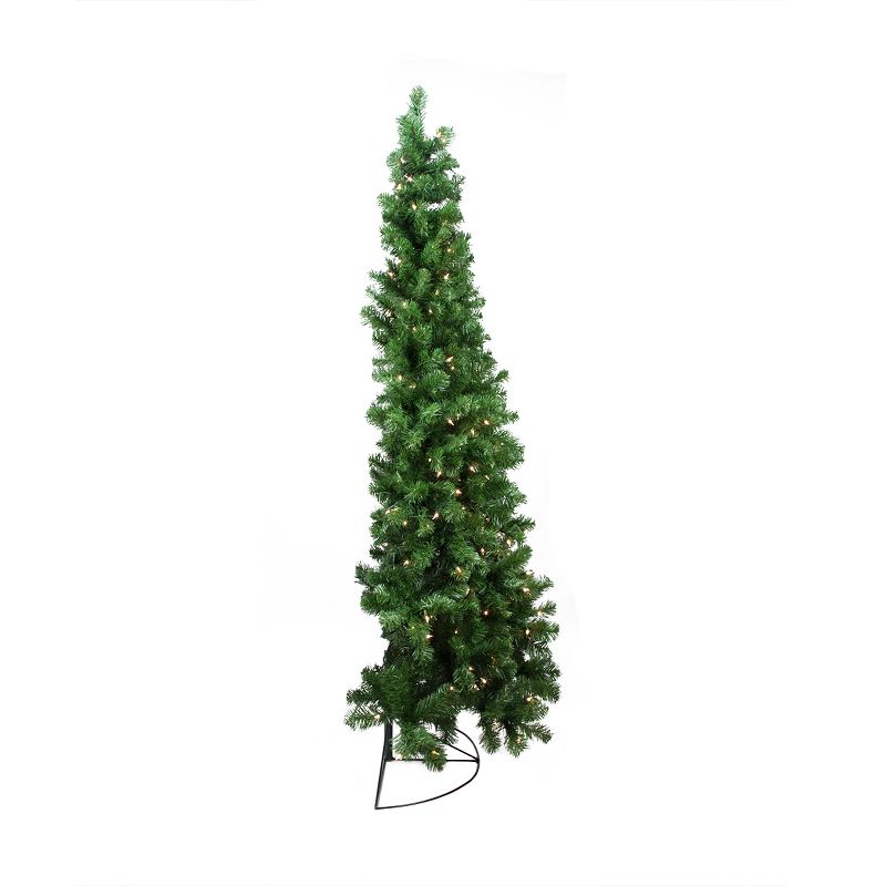 Northlight 6' Prelit Artificial Christmas Tree Wall Pine - Clear Lights, 3 of 6