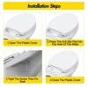 Round Toilet Seat with Quiet-Close, Quick-Attach Hardware with Grip-Tight Bumpers, Quick-Release Design,Slow-Close Toilet Seat  for Family Use - 3 of 4