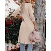 Womens Casual Knit Cardigan Long Sleeve Mid Length Fitted Pocket Sweater Cardigan - 3 of 3