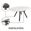 Sapphtopaz Round Dining Table Kitchen Table 31.5" Modern Small Circle Kitchen Table with Metal Black Legs for Kitchen, Small Spaces - 3 of 4
