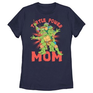 Women's Teenage Mutant Ninja Turtles Turtle Power Mom  T-Shirt -  - - 1 of 4