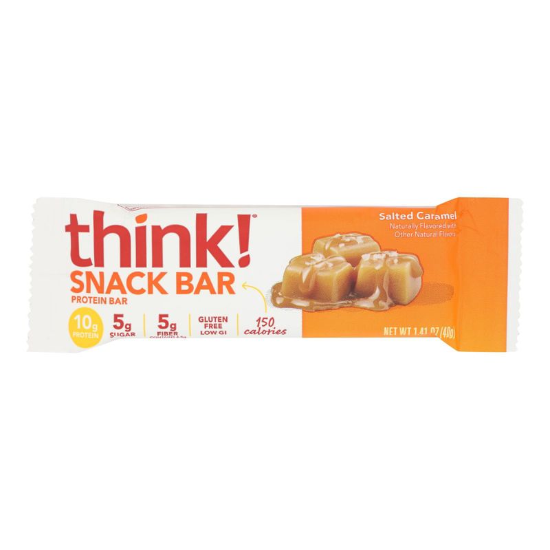 Think! Salted Caramel Protein Bar - 10 bars, 1.41 oz, 2 of 5
