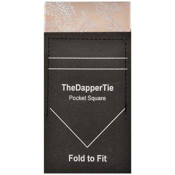TheDapperTie - New Men's Paisley Flat Pre Folded Pocket Square on Card