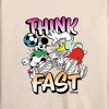 Women's - Disney - Think Fast Lightweight French Terry Wide Neck Long Sleeve Shirt - 2 of 4
