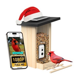 Birdfy Smart Bird Feeder with Camera, Bird Watching Camera with Solar Panel, AI Identify 6000+ Species - 1 of 4