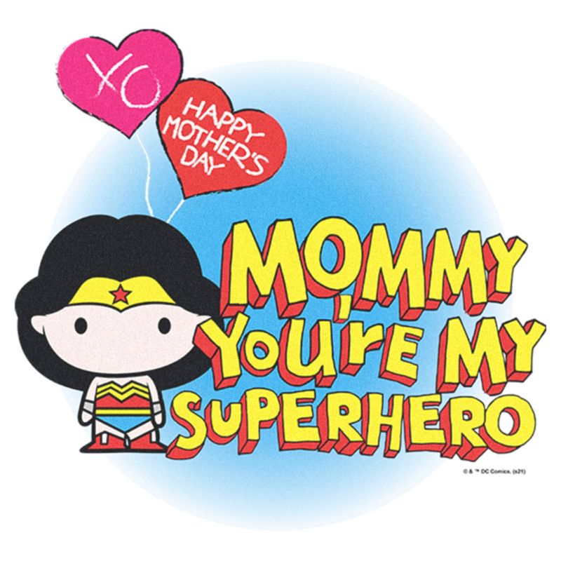 Girl's Wonder Woman Mommy Superhero T-Shirt, 2 of 5