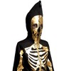 Tipsy Elves Kids Halloween Skeleton Costume - Comfy Easy Youth Jumpsuit - Front and Back Print with Zip Up Mask - 3 of 4