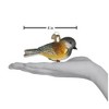 Old World Christmas Glass Blown Ornament for Christmas Tree, Black Capped Chickadee - 3 of 3