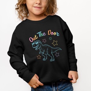 ciatre Dinosaur Jr. モンスター ニット セーター Out The Door Dinosaur Stars - Toddler Graphic Sweatshirt : Target