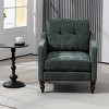 Chenille Accent Armchair with USB Port,Wide Backrest and Side Pocket,31.5" Upholstered Living Room Chair-Baofuwish - 2 of 4