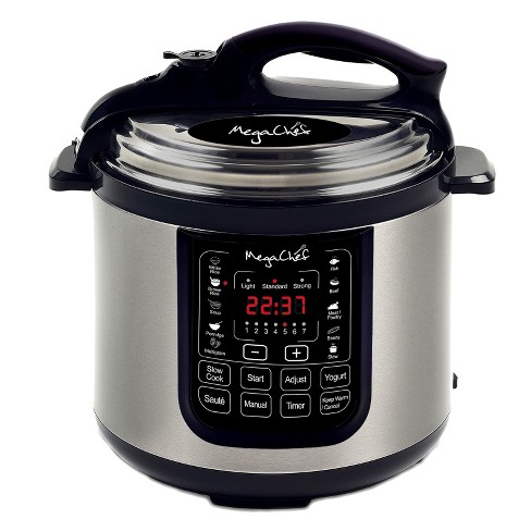 IMUSA IMUSA Stovetop Natural Finish Basic Pressure Cooker 22 Quarts, Silver  - IMUSA