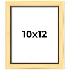PosterPalooza | Photo Size Simple Gold Picture Frame - UV Acrylic, Foam Board Backing, Hanging Hardware - 2 of 4