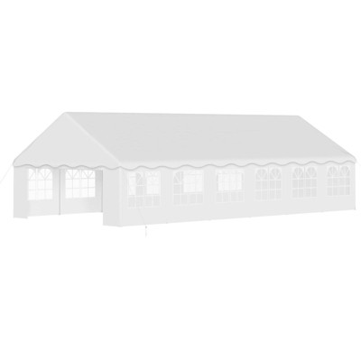 20x40ft Party Tent Heavy Duty Wedding Tent Outdoor Canopy Event Shelters Galvanized Canopy Commercial Tent with Removable Sidewall Windows