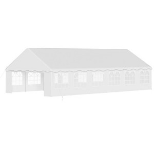 20x40ft Party Tent Heavy Duty Wedding Tent Outdoor Canopy Event Shelters Galvanized Canopy Commercial Tent with Removable Sidewall Windows - 1 of 4