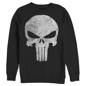 Men's Marvel Punisher Retro Skull Symbol Sweatshirt - 1 of 3