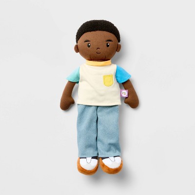 15" Soft Toddler Doll Boy - Black Hair - Gigglescape™