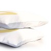 Deny Designs Standard April Lane Art Block Yellow Monogram D Microfiber Printed Pillow Sham - 3 of 3