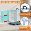 BestMassage 24/30/36/42/48 Inch Dog Crate Dog Cage Dog Kennel with Double Door Removable Tray & Handle Indoor Outdoor Pet Crate - 4 of 4
