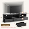 TV Stand for TVs Up to 80 Inches, 70-Inch Entertainment Center with Large Open Shelf & Drawer & Cable Hole, TV Media Console Cabinet - 3 of 4