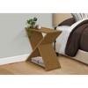 Vynxaria Contemporary Narrow Accent Table - Taupe Brown Veneer Finish, 24" L x 11.75" W x 24.25" H - 2 of 4