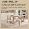 Sapphtopaz French Country Wooden Dining Chairs Set of 2, Side Accent Chairs Kitchen Chairs Barstools for Dining Room, Kitchen Island - 2 of 4
