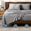 Premium 4 Way Microfiber Stretch Knit Sheet Set by Bare Home - 2 of 4