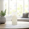 LumaBase Battery-Operated Glass Hurricane LED Candle with Flickering Flame - 2 of 4