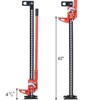 VisioGear High Lift Farm Jack, 48" Utility Farm Jack, 7000 lbs Capacity,  Farm Jack for Tractor, Truck, SUV, Bumper Lift, Red, 7"*4"*48" - 3 of 4
