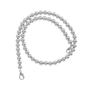 Unique Bargains Faux Pearl Handbag Strap Silver Tone 1 Pc - 1 of 4