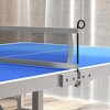 Sevobal Game Table Mini Ping Pong Table Set Foldable with Paddles Balls Net for Living Room and Outdoor Spaces, Blue, 70.8"*35.5"*30" - 4 of 4