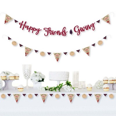 Big Dot Of Happiness Friends Thanksgiving Geschenkboxen - Set Mit 12 Stück, Inkl. Anhänger & Band
