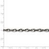 Black Bow Jewelry Men's 4.2mm Stainless Steel Twisted Loose Rope Chain Necklace - 2 of 4