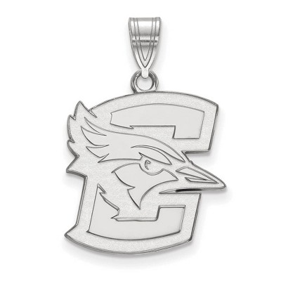 Black Bow Jewelry 14k White Gold Creighton Bluejays NCAA Large Pendant