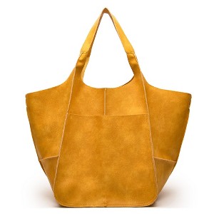 Paaaawaters Retro PU Soft Pitot Bag - Large Capacity Single Shoulder Portable Simple Tote Women's Bag - 1 of 4