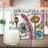Courtside Market Grow Wildflowers 13.5 oz Soy Wax Candle with 8"x8" Artboard - 2 of 2