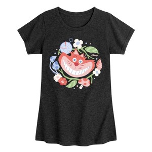 Girls' - Disney - Alice In Wonderland Fitted Short Sleeve Graphic T-Shirt - 1 of 4