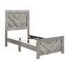 Twin Size Wooden Platform Bed with Headboard for Bedroom - 4 of 4