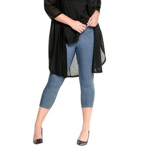ellos Plus Size Capri Jegging - 1 of 4