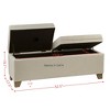 VYNXARIA Soft Close Storage Bench,Solid wood legs - 4 of 4