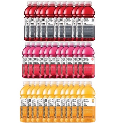 Vitamin Flavored Water Zero Sugar 20Oz Bottles - 3 Flavor Variety Pack- 24 Pack Xxx And Power C And Rise