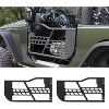 Off-Road Half Doors, Wrangler JL/JLU & JT Compatible, Steel Tubular Construction, Adventure-Ready, Set of 2 - 4 of 4