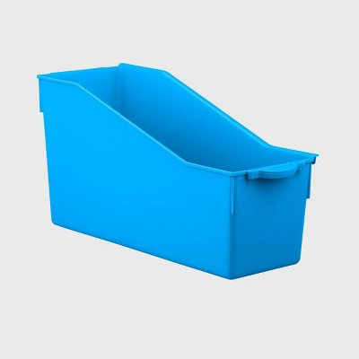 4ct Connected Folder Storage Bin Blue - Bullseye's Playground™