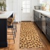 Modern Animal Print Rug, Bohemian Leopard Print Carpet, Washable, Non-Slip, Non-Shedding, for Living Room, Office, Dormitory, Bedroom - 2 of 4