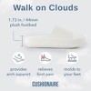 CUSHIONAIRE Feather Slides – Comfortable Cloud Cushion House Slippers for Women, Indoor Outdoor EVA Foam Foot Spa Shower Shoes, Non-Slip Arch Support - 4 of 4