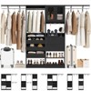 Besiost 80"-120" Closet System with Door and Wooden Drawers - 2 of 4