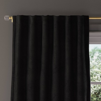 Yancorp Non-See-Through Velvet Opaque Privacy Curtains 2 Panels Drapes for  Living Room Bedroom Doorway Divider Semi Sheer Curtain Kithen Window Panels