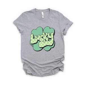 Simply Sage Market Women's Lucky With Clover Short Sleeve Graphic Tee - 1 of 4